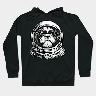 Fluff and Fancy Shih Tzu Space Dog, Stylish Tee Extravaganza Hoodie